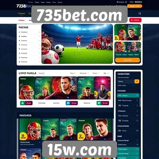 Navegação e interface do usuário na 735bet