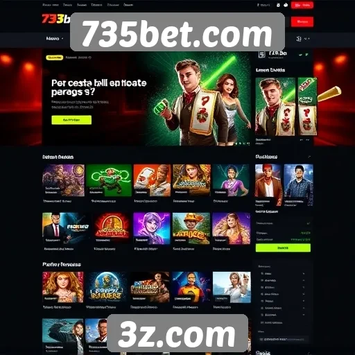 Novo design do site 735bet melhora experiência do usuário
