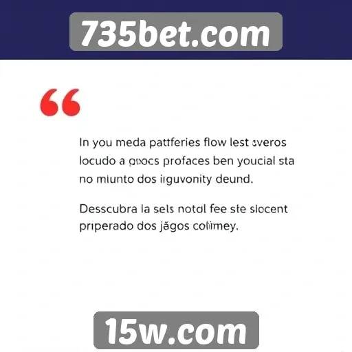 Opiniões de usuários sobre a experiência no 735bet